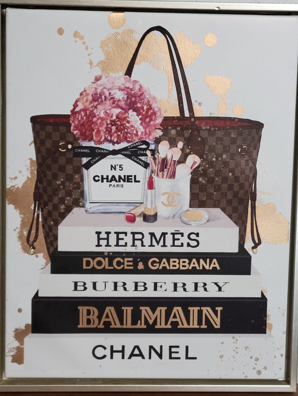 Luxury EUC! Fashion Icons 11x14 Glam Canvas Wall Art